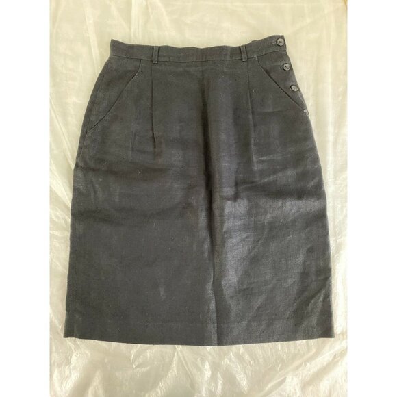 Liz Claiborne Womens Skirt Linen SZ 8 Vintage 80s‎ Lined French Country Style - Picture 9 of 10